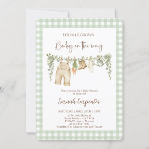 Locally Grown Baby Shower Invitation