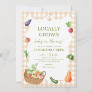 Locally Grown Baby Shower Invitation