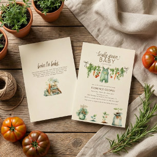 Locally Grown Baby Shower Invitation