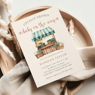 Locally Grown Baby Shower Invitation