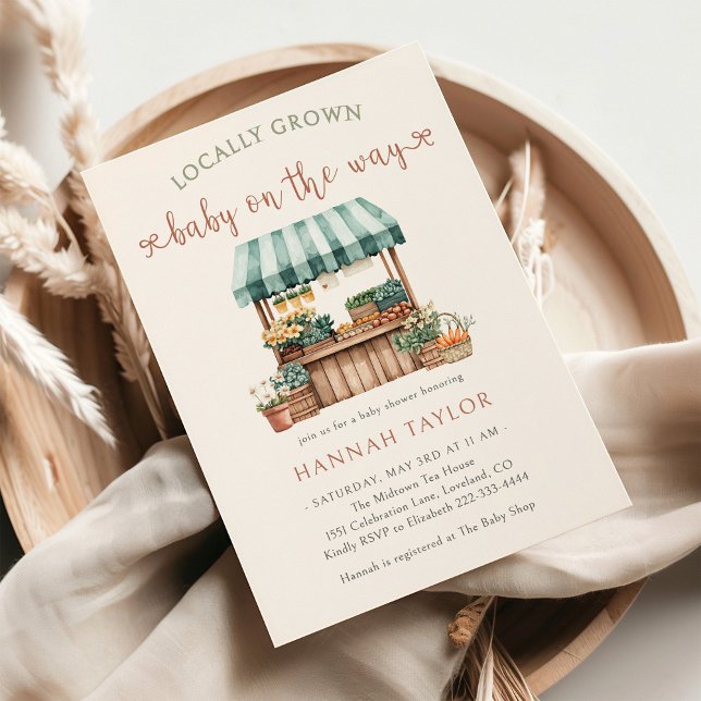 Locally Grown Baby Shower Invitation (Creator Uploaded)