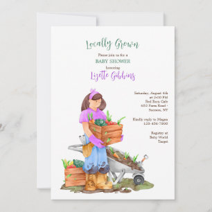 Locally Grown Baby Shower Invitation