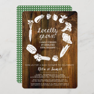 Locally Grown Baby Shower Invitation
