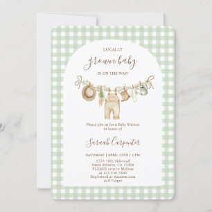 Locally Grown Baby Shower Invitation