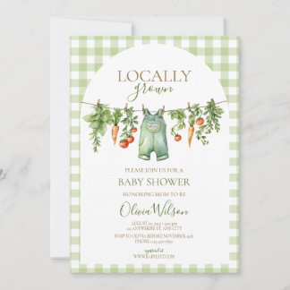 Locally Grown Baby Shower Invitation 