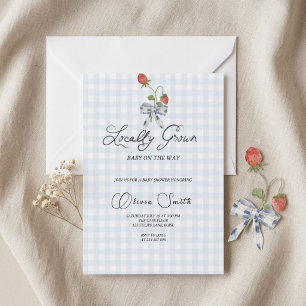 Locally Grown Baby Shower Invitation Spring Garden