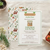 Locally Grown Baby Shower Invitation Template