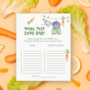 Locally grown baby shower - Name that Baby Song
