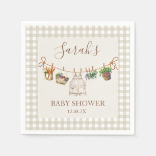 Locally Grown Baby Shower Napkin