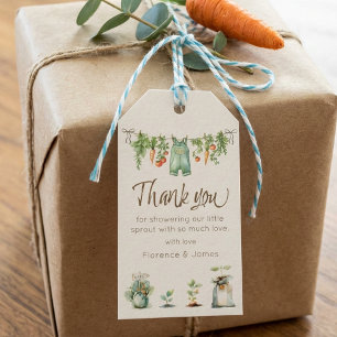 Locally Grown Baby Shower Party Gift Tags