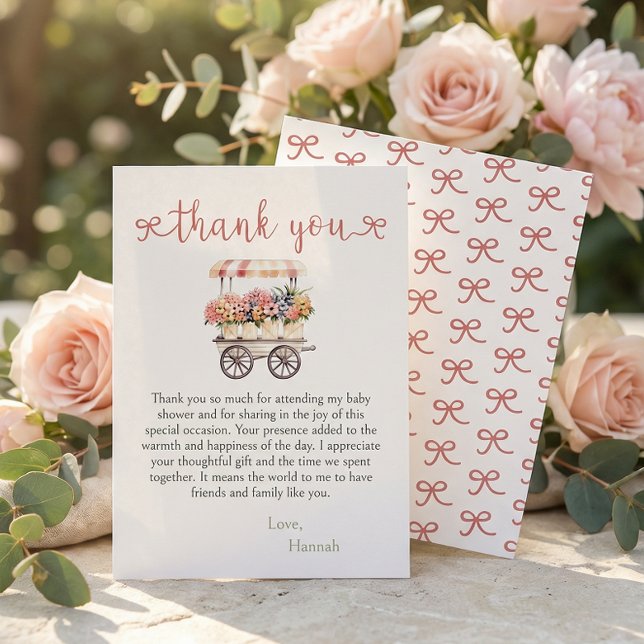 Locally Grown Baby Shower Thank You Card (Creator Uploaded)