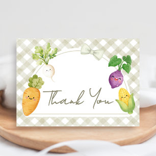 Locally Grown Baby Shower Thank You Card