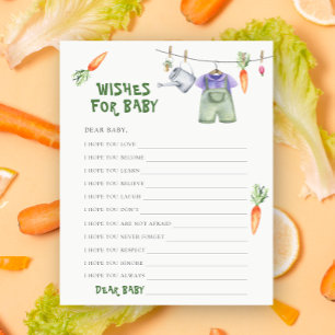 Locally grown baby shower Wishes for baby