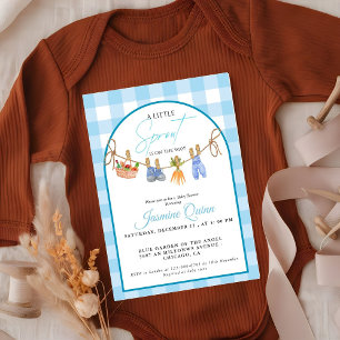 Locally grown boybaby shower little sprout  invitation