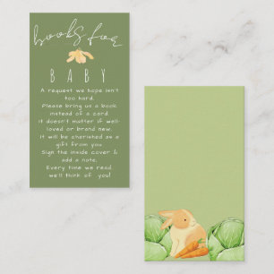 Locally Grown Cabbage Patch Green Baby Shower Enclosure Card