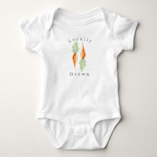 Locally Grown Carrot | Organic Veggie Baby Bodysuit