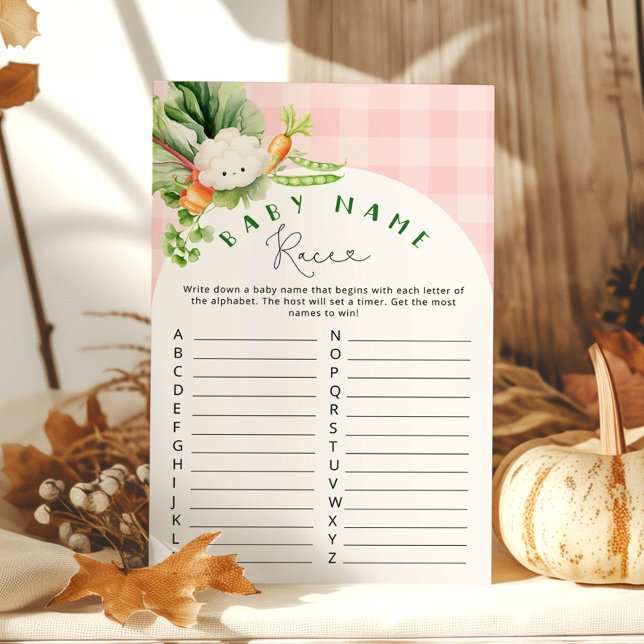Locally grown Fall pink girl Baby name race game (Creator Uploaded)