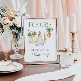Locally Grown Farm Baby Shower Favors Poster