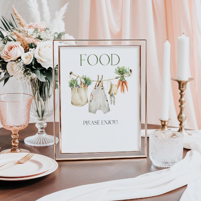 Locally Grown Farm Baby Shower Food Poster (Creator Uploaded)