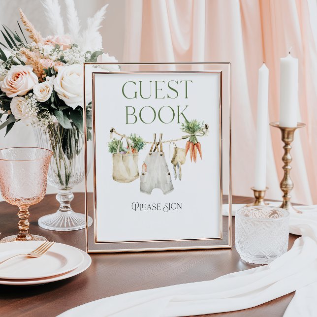 Locally Grown Farm Baby Shower Guest Book (Creator Uploaded)
