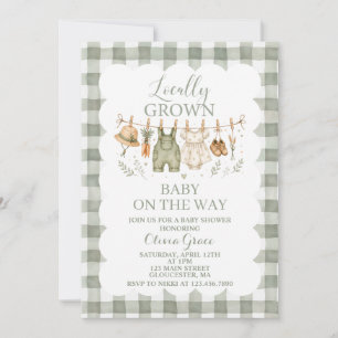 Locally Grown Farm Baby Shower Invitation