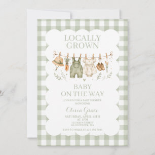 Locally Grown Farm Baby Shower Invitation