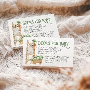 Locally Grown Farm Boho Baby Shower Book Enclosure Card