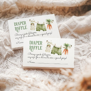 Locally Grown Farm Boho Baby Shower Diaper Enclosure Card