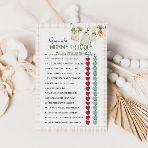 Locally Grown Farm Mum Dad Baby Shower Game