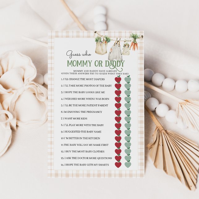 Locally Grown Farm Mum Dad Baby Shower Game (Creator Uploaded)