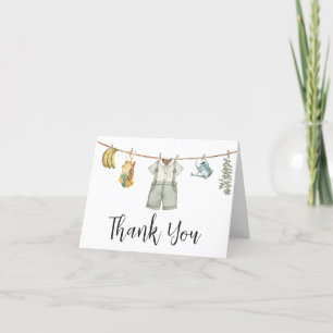 Locally Grown Farmers Baby Shower Thank You Card