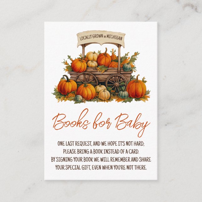 Locally Grown Farmers Flower Market Books for Baby Enclosure Card (Front)