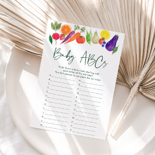 Locally Grown Farmers Market Baby ABCs Shower Game