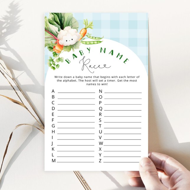 Locally grown farmers market Baby name race game (Creator Uploaded)