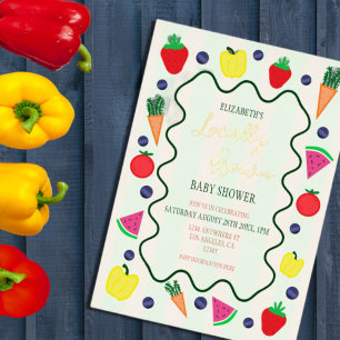Locally Grown Farmer's Market Baby Shower