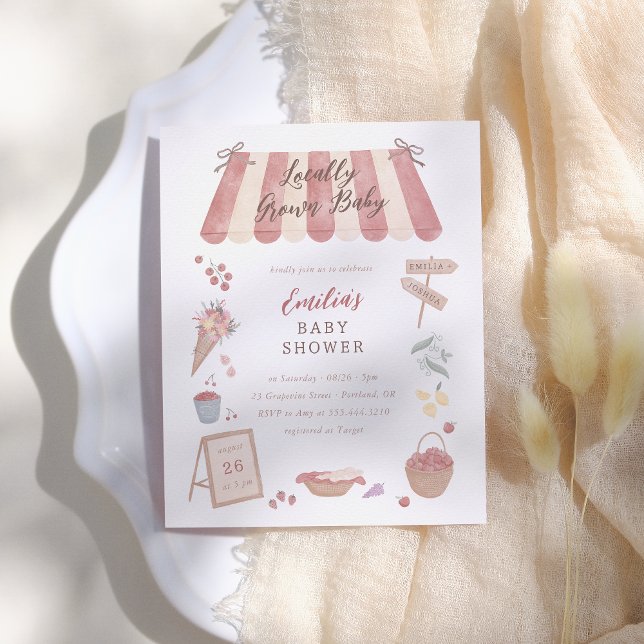 Locally Grown Farmer's Market Baby Shower Budget (Creator Uploaded)