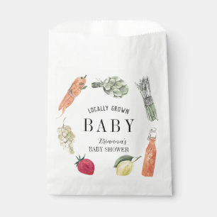 Locally Grown Farmers Market Baby Shower Favour Bags