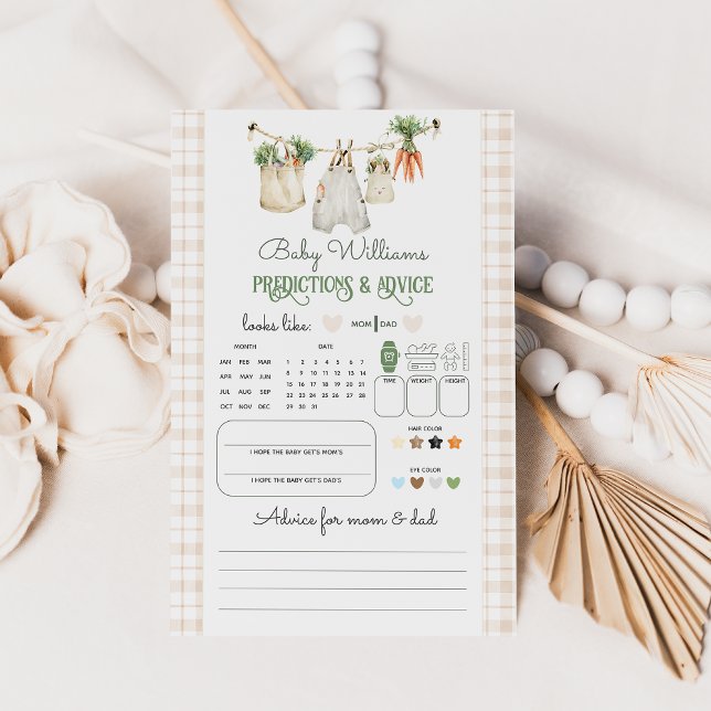 Locally Grown Farmers Market Baby Shower Game (Creator Uploaded)