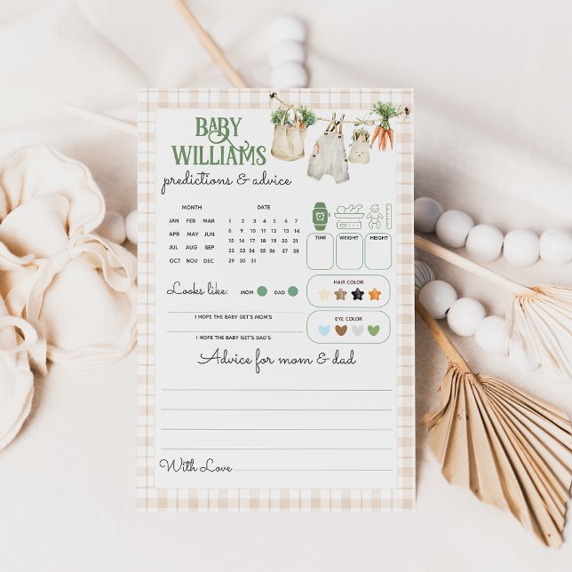 Locally Grown Farmers Market Baby Shower Game (Creator Uploaded)