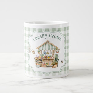 Locally Grown Farmers Market Baby Shower Large Coffee Mug