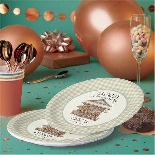 Locally Grown Farmer's Market Baby Shower  Paper Plate