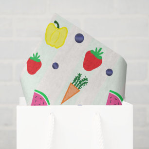Locally Grown Farmer's Market Baby Shower Tissue Paper