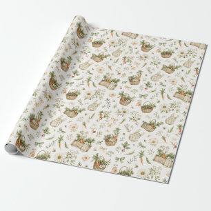 Locally Grown Farmers Market Baby  Wrapping Paper