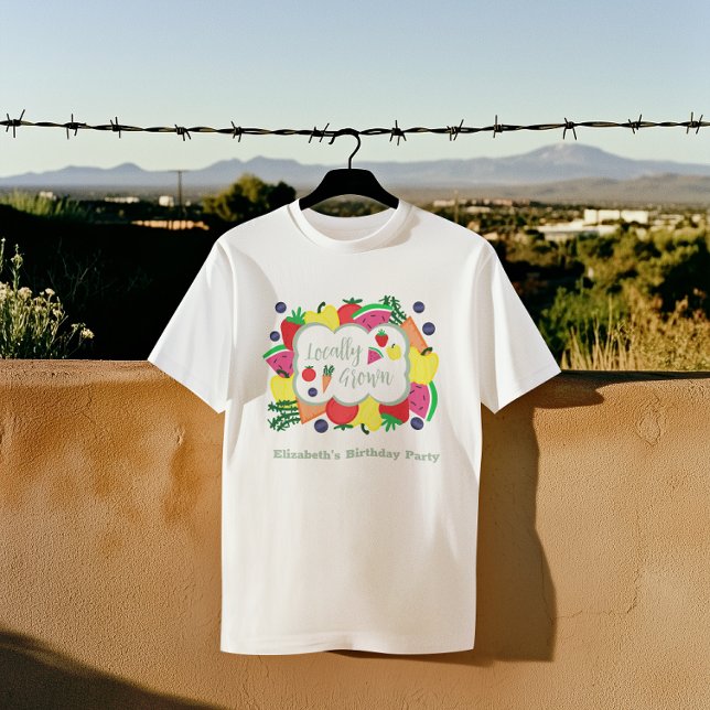 Locally Grown Farmer's Market Birthday T-Shirt (Creator Uploaded)