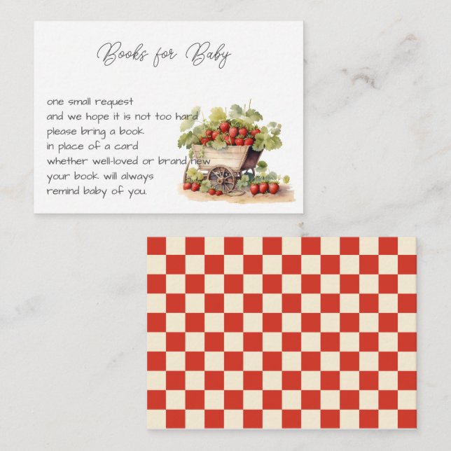 Locally Grown Farmer's Market Books for Baby Enclosure Card (Front/Back)