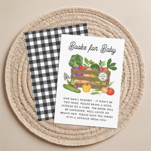 Locally Grown Farmers Market Books for Baby Enclosure Card