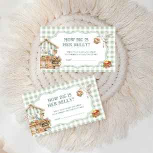 Locally Grown Farmers Market How Big Is Her Belly Enclosure Card