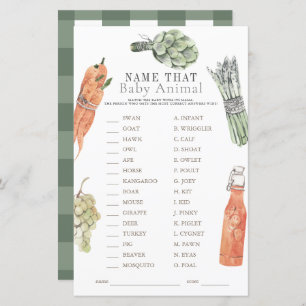 Locally Grown Farmers Market Name the Baby Animal