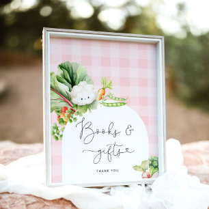 Locally grown farmers market pink Books and gifts Poster