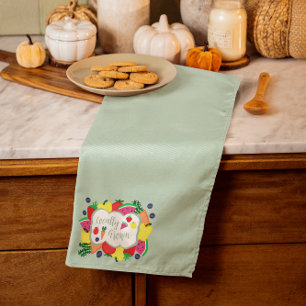 Locally Grown Farmer's Market Tea Towel